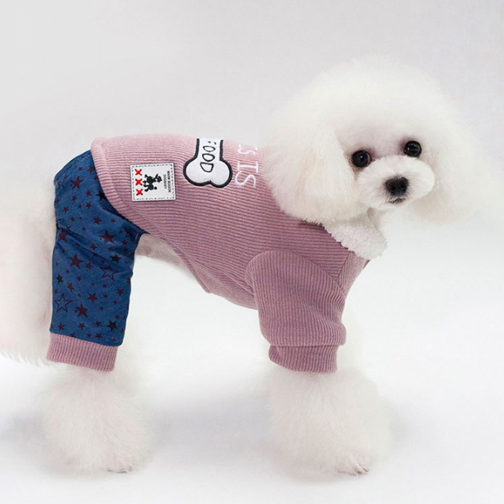 Áo khoác thêu hình dành cho thú cưng