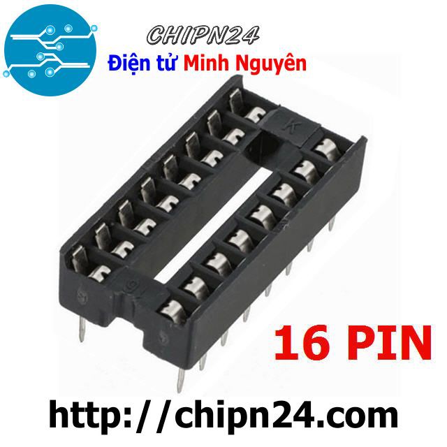 [5 CÁI] ĐẾ IC 16P (DIP16)