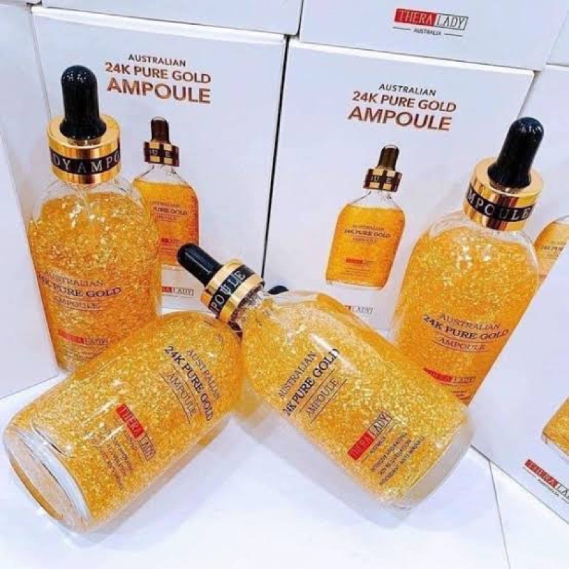 Serum Tinh Chất Vàng 24k Pure Gold Ampoule Của Úc Chai 100ml Dưỡng Trắng Da Cho Da Mềm Mịn Tươi Sáng