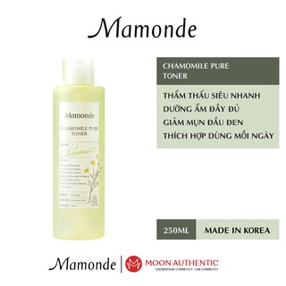 Nước Hoa Hồng Mamonde Chamomile Pure Toner 250ml - Dành Cho Đa nhạy Cảm.