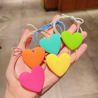 Dây cột tóc hình trái tim màu sắc dễ thương cho nữ