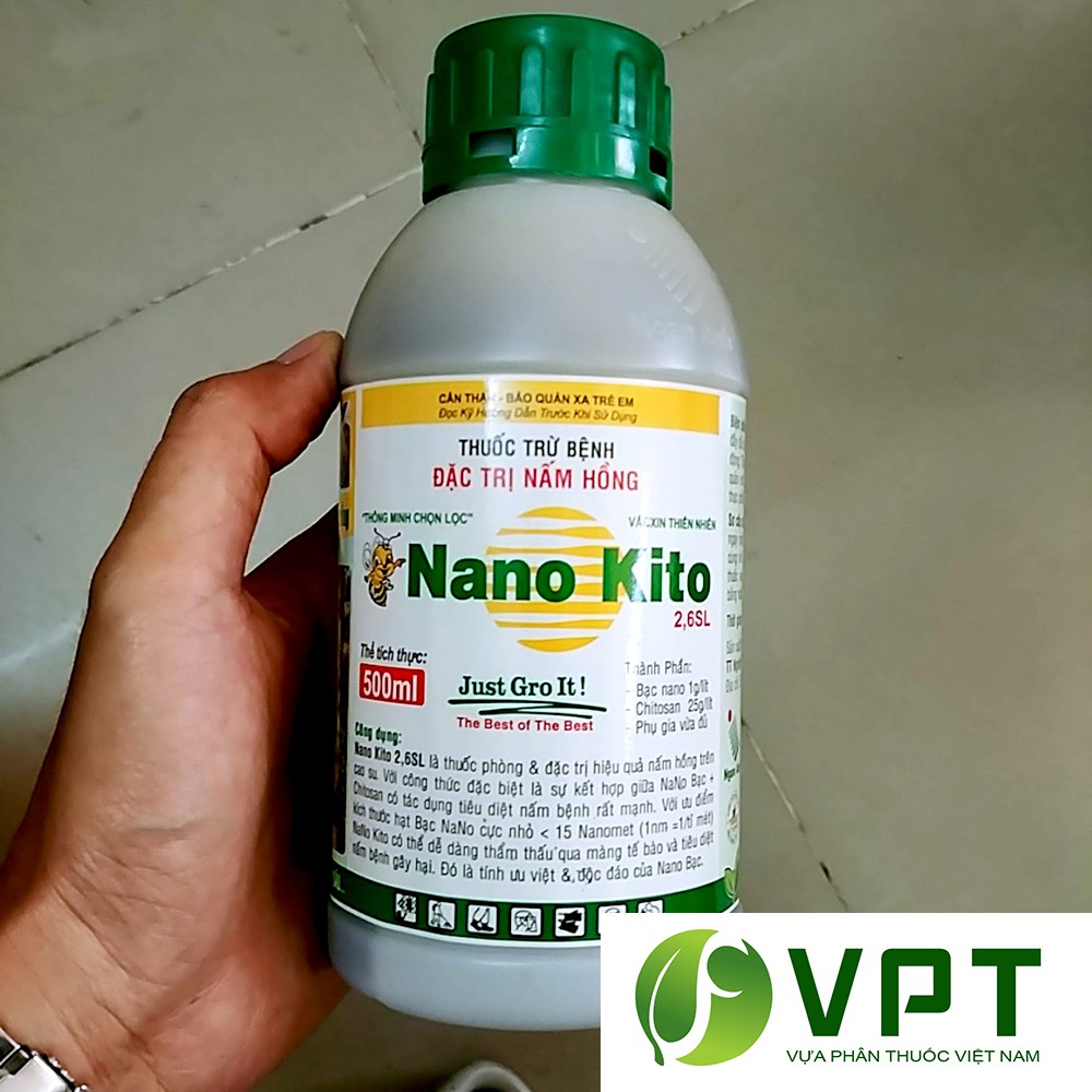 Nano Kito - thuốc đặc trị nấm hồng, tuyến trùng chai 100ml