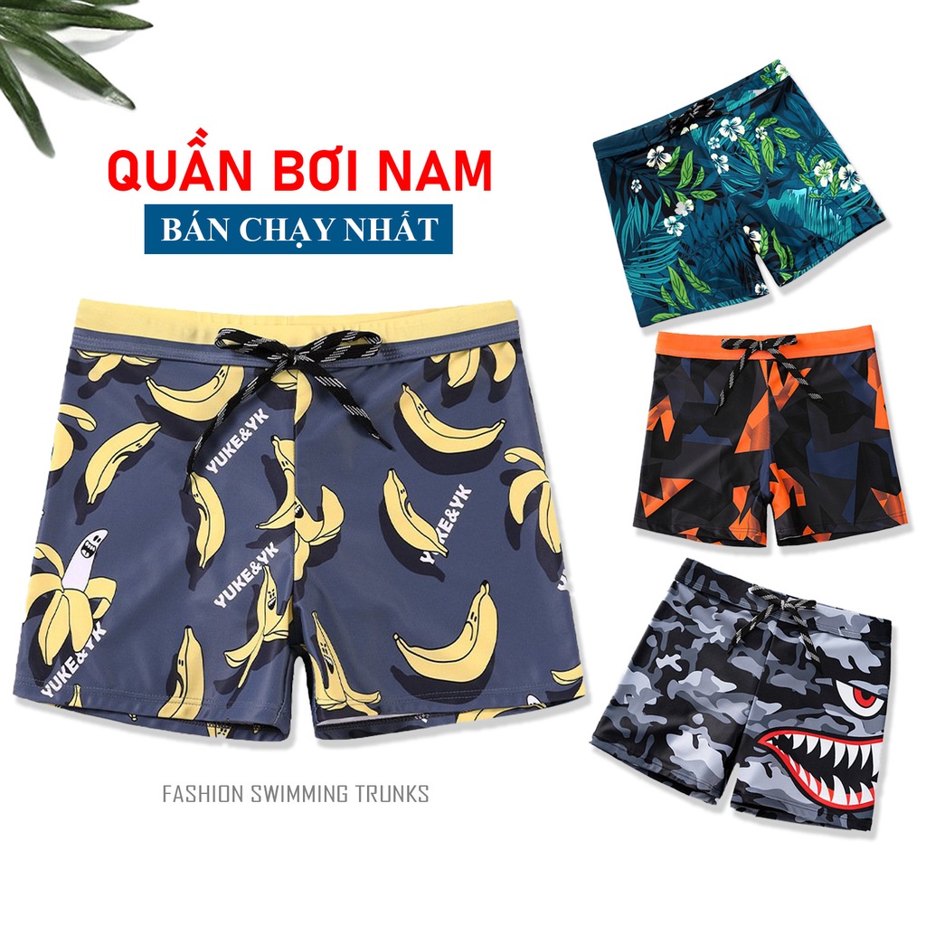 Quần bơi nam CAO CẤP 2 lớp phong cách thể thao - Hàng nhập khẩu