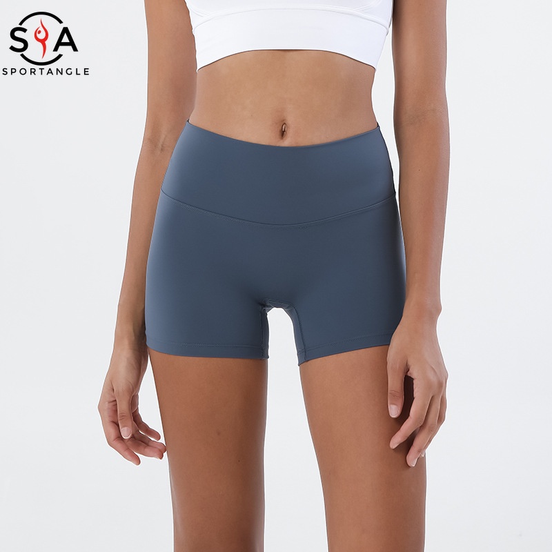 Quần Short Thể Thao Lưng Cao Thiết Kế Năng Động Hợp Thời Trang Dành Cho Nữ
