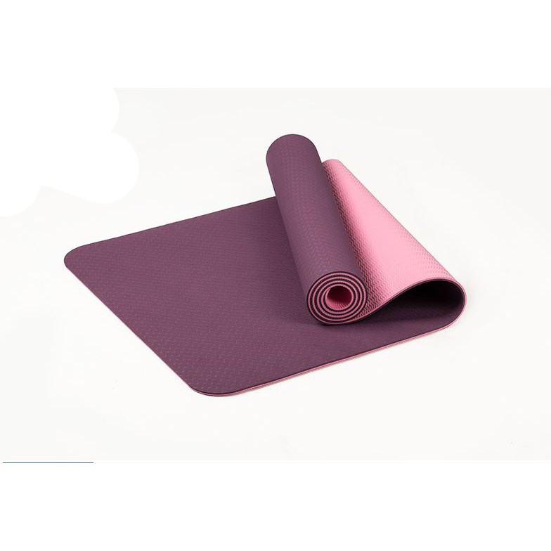 Thảm Tập Yoga Gym 2 Lớp Cao Cấp Chính Hãng TPE Eco Friendly DUTANO dày 6mm