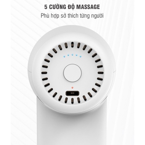Súng massage cầm tay 7 đầu Mini Nikio NK-175 - Có đầu nóng 55 độ C | OKbuy