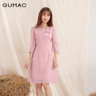 Đầm tay nơ phụ kiện DA10128 GUMAC