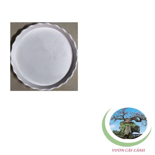 Đĩa lót chậu tròn khía phi 11cm - #048c#