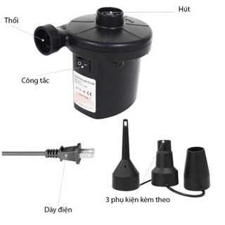 Bơm điện 2 chiều thổi, hút-bơm phao bơi.