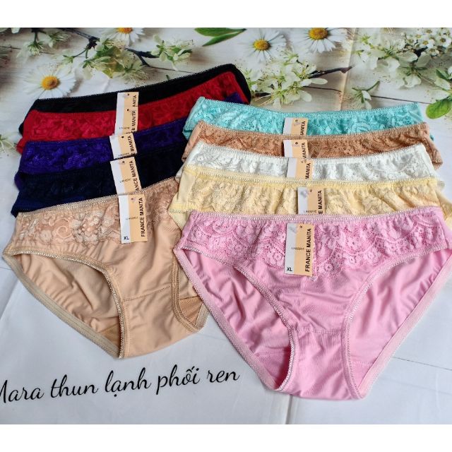♥️ SHOP UY TÍN ♥️ [Quần Lót Nữ] Quần Lót Thun Lạnh Phối Ren Hàng Việt Nam Quần Chíp Phối ren.ab54 | BigBuy360 - bigbuy360.vn