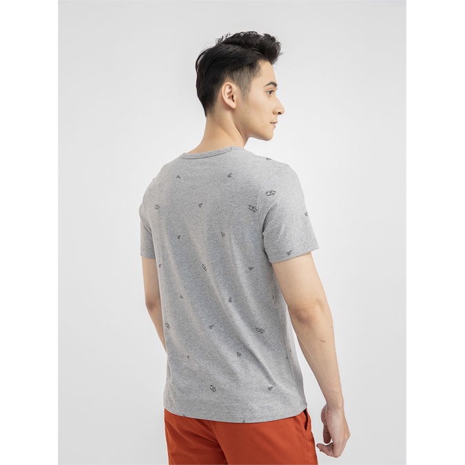 Áo thun nam ngắn tay ARISTINO in họa tiết trẻ trung, ấn tượng, chất cotton mềm mại, thoải mái-  ATS030S1