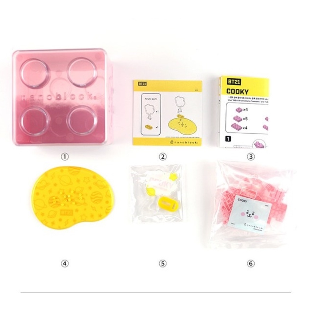 BT21 LINE FRIENDS- BABY NANO BLOCK (HÀNG CHÍNH HÃNG ROYCHE)