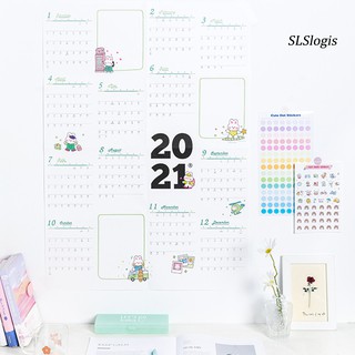 Lịch Dán Tường Lên Kế Hoạch Năm Mới 2021