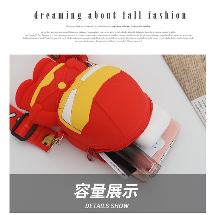 ♛Túi Đeo Chéo Cho Bé Trai Bằng Silicon Phong Cách Thời Trang Năm 2021