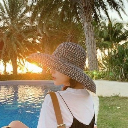 NÓN LỒNG ĐÈN ĐI BIỂN SIÊU HOT MŨ ĐI BIỂN VÀNH RỘNG CHỤP HÌNH SANG CHẢNH