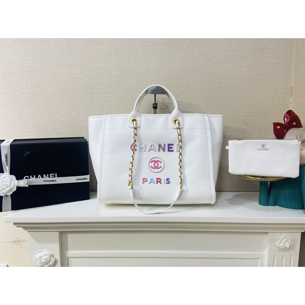 Túi Xách Cha.ne.l Size 35cm Màu Trắng