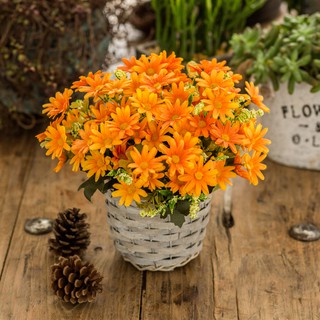 [Order] Giỏ hoa lụa bằng mây