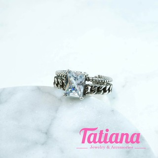 Nhẫn bạc thái đen - Tatiana - n2332 (bạc đen)