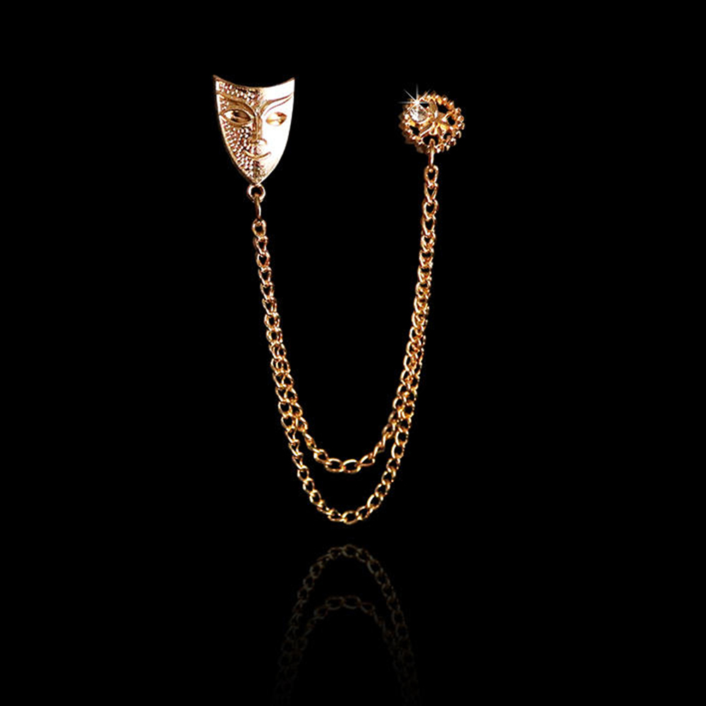 Ghim Cài Áo Hình Mặt Nạ Độc Đáo