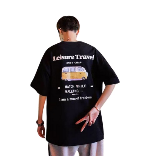 Áo thun unisex in hình xe bus áo phông nam nữ tay lỡ form rộng TNU01