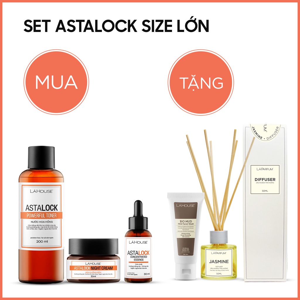 SET CHĂM SÓC DA  ASTALOCK LỚN