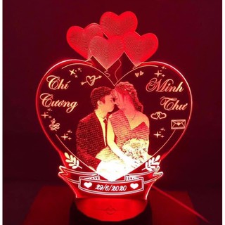 Đèn ngủ led 3d khắc theo yêu cầu ( Liên hệ shop để khắc theo yêu cầu )