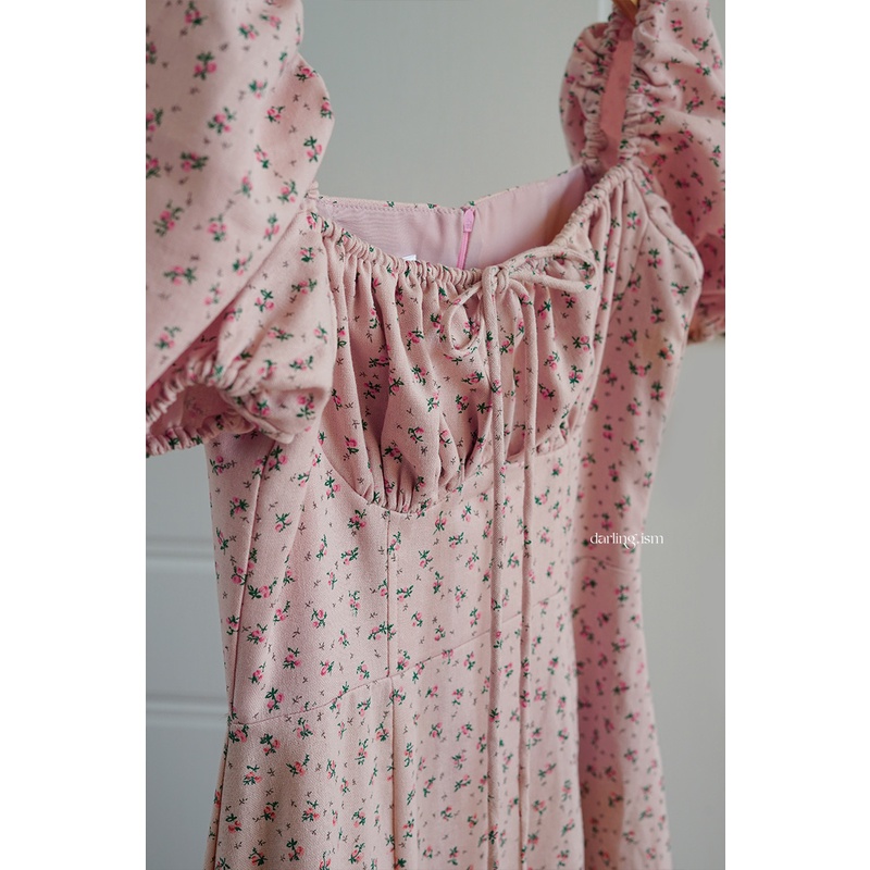 DARLING.ISM - Đầm dài xẻ tà tay phồng Rosemary dress | BigBuy360 - bigbuy360.vn