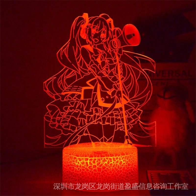 Đèn LED Ngủ Đổi Màu Tiết Kiệm Năng Lượng Hình Hatsune Miku