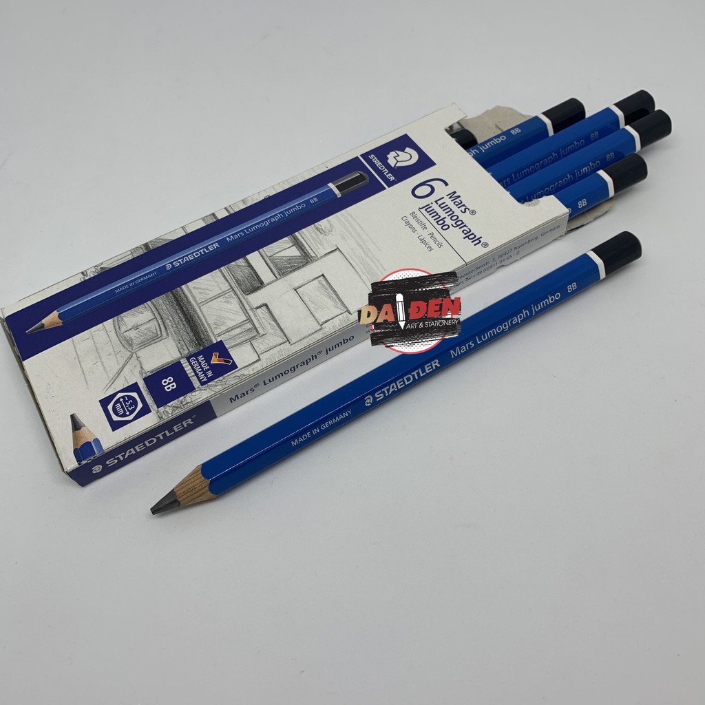 [DA ĐEN] Bút Chì Phác Thảo Staedtler 100J Jumbo Loại Mới Cực To