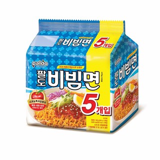  Mì trộn BIBIM PALDO lốc 5 gói x130gram -thương hiệu Paldo - nhập khẩu Hàn Quốc 