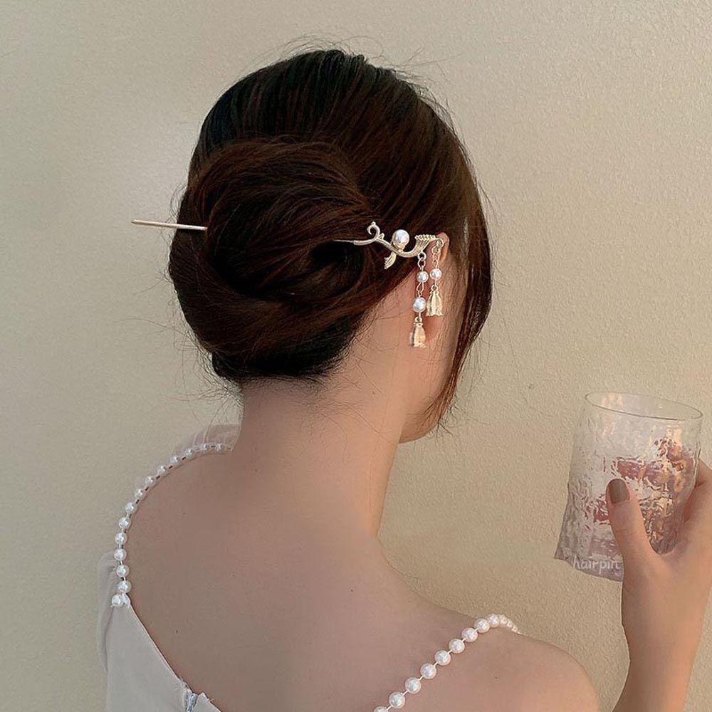 Trâm Cài Tóc Đính Hoa Tua Rua Phong Cách Trung Hoa Ngọt Ngào Cho Cô Dâu