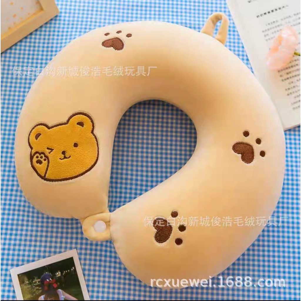 Gối chữ u tựa cổ cao su non văn phòng, gối tựa cổ máy bay,tựa cổ ô tô du lịch