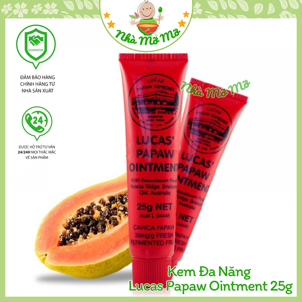 Kem Đu Đủ Lucas Papaw Ointment 25g Hàng Úc - Nhà Mỡ