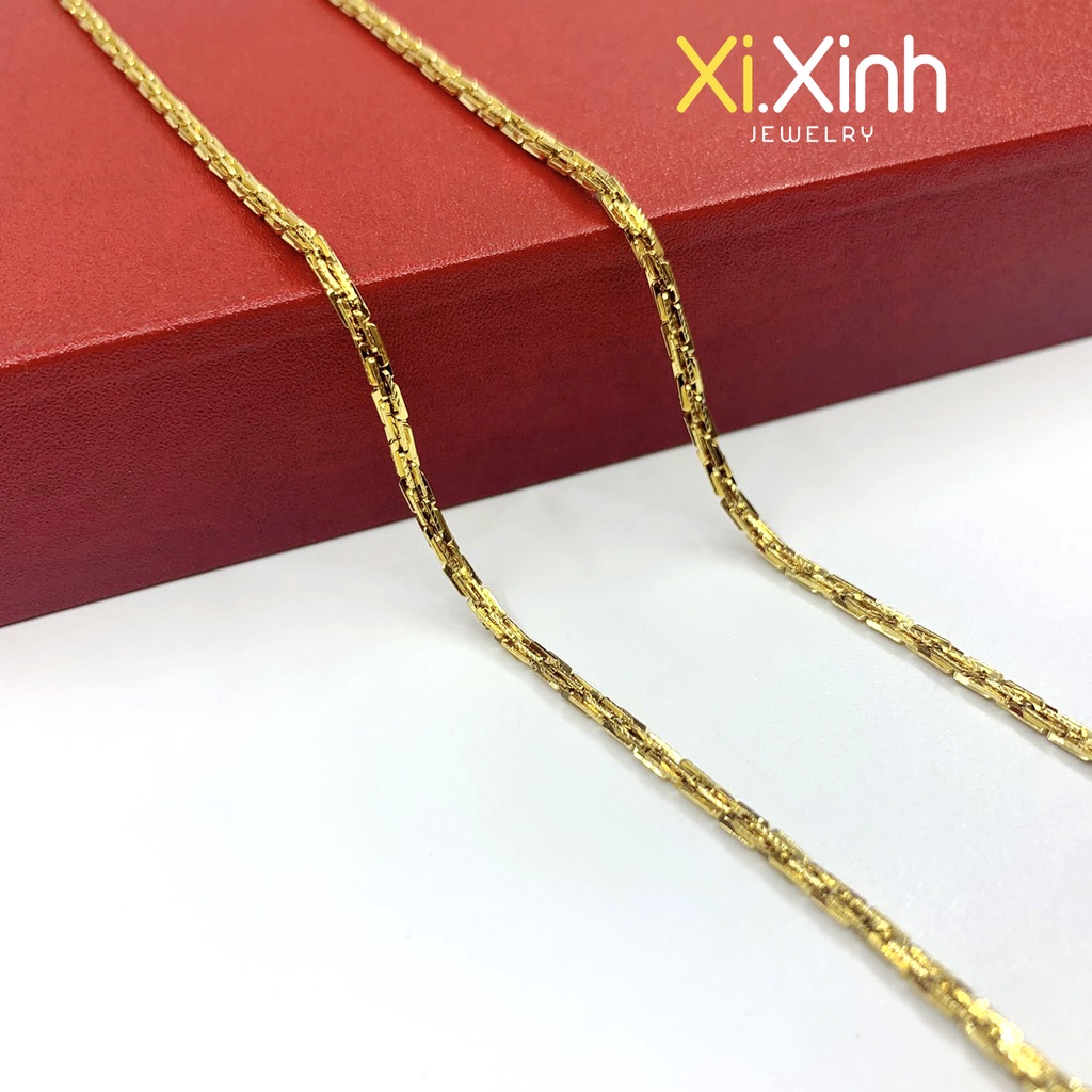 Dây chuyền xích nhỏ xi mạ vàng 18k - D19