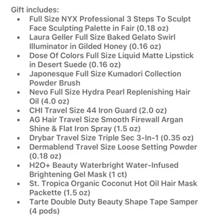 [Tách set] Set mỹ phẩm 12 món Ulta