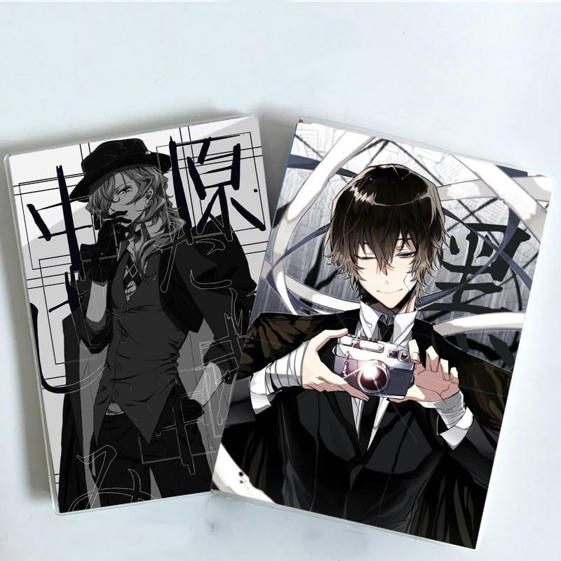 (mẫu ngẫu nhiên) Sổ tay A6 IN HÌNH Bungou stray dogs Văn hào lưu lạc anime chibi 2 mặt xinh xắn tiện lợi