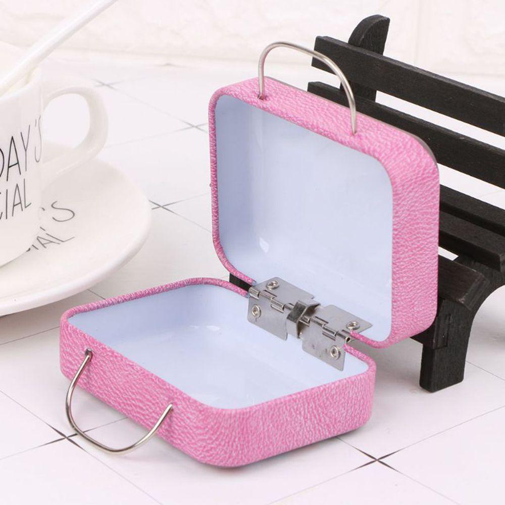 Va Li Kim Loại Mini Màu Sắc Cầu Vồng Thời Trang Cho Nhà Búp Bê