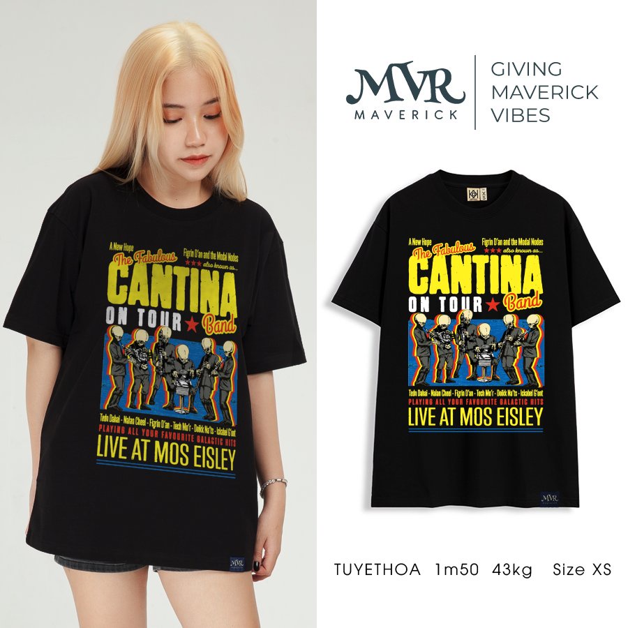 Áo thun nữ unisex Cotton thoáng mát ban nhạc người ngoài hành tinh MVR KK3847
