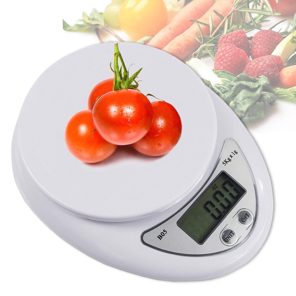 CÂN ĐIỆN TỬ MINI NHÀ BẾP CÓ HIỂN THỊ LOẠI 5KG - CÂN ĐIỆN TỬ NHÀ BẾP CAO CẤP