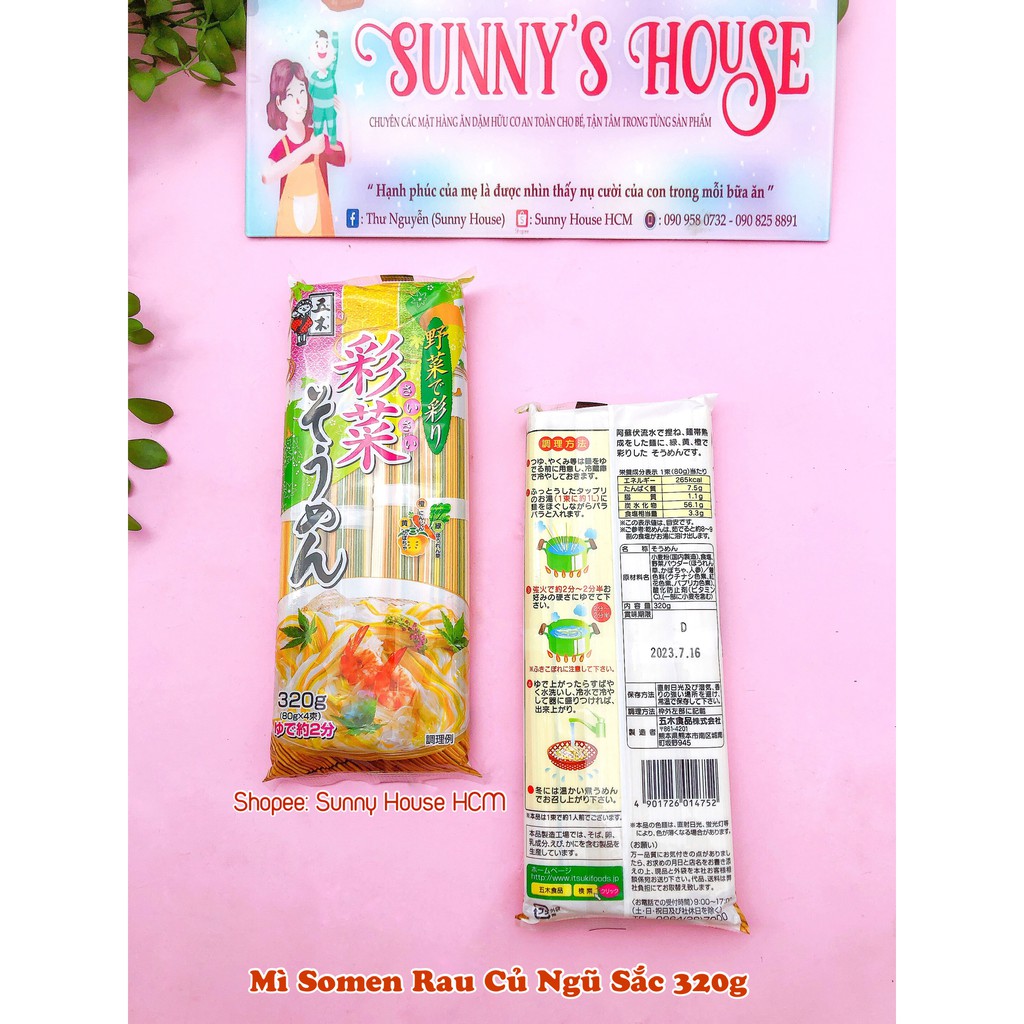 Mì Somen rau củ ngũ sắc 320g