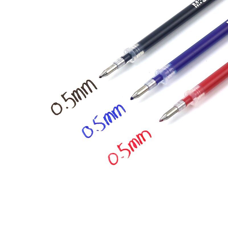 [COMBO 100] Ruột Bút Nước Mực Xanh, Đỏ, Đen Ngòi Bi 0.5mm Và Kim 0.38mm dụng cho văn phong, học sinh