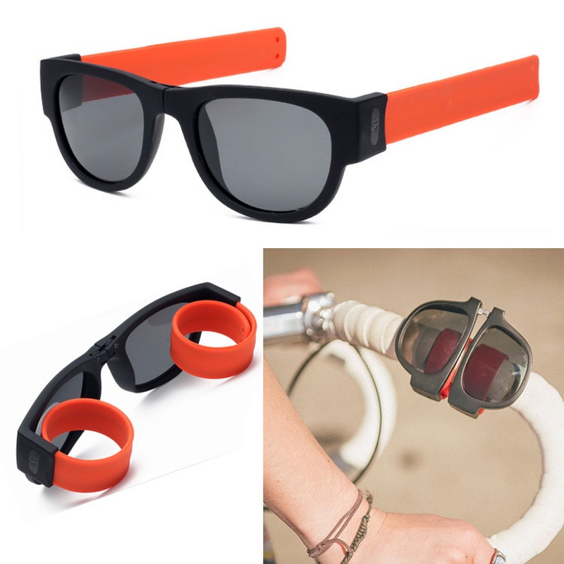 Kính Mát Gọng Vuông Có Thể Gấp Lại Chống Tia UV Phong Cách Vintage