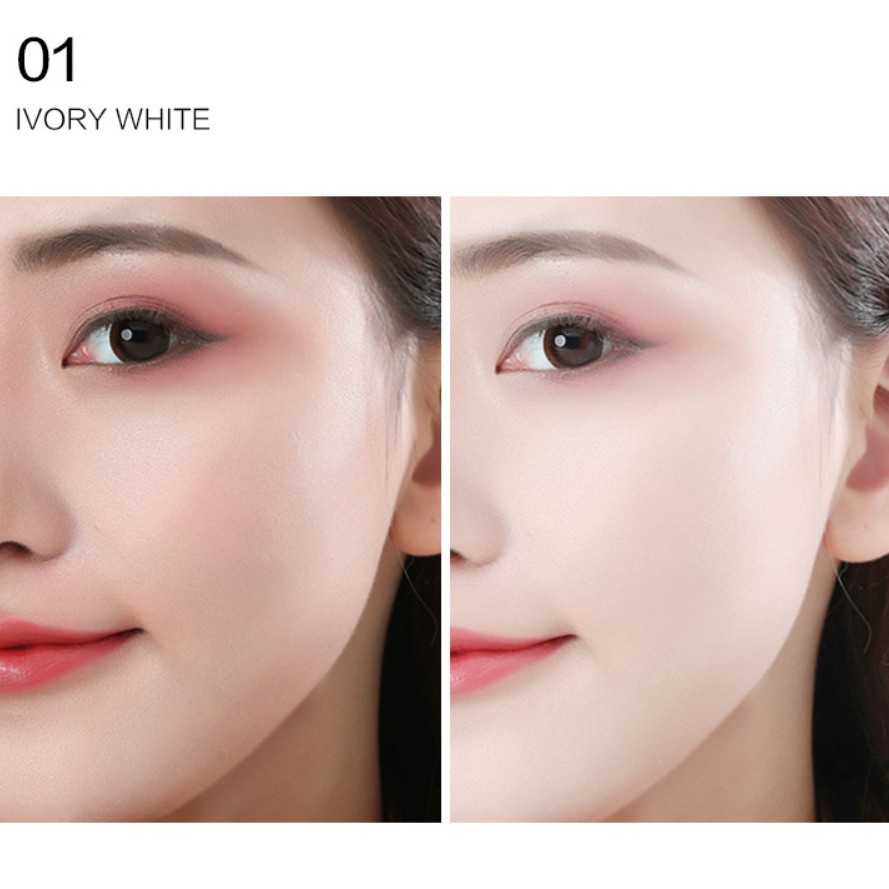 ⚜️Kem nền dạng cushion tích hợp kem foundation kem BB CC và kem che khuyết điểm cùng cọ đầu nấm nhỏ dành cho trang điểm
