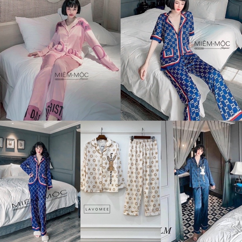 [HÀNG THIẾT KẾ CAO CẤP_] Bộ mặc nhà PIJAMA lụa GC thiết kế cao cấp , mẫu mới 2021 + HOAHANASLEEPWEAR + video ảnh thật | BigBuy360 - bigbuy360.vn
