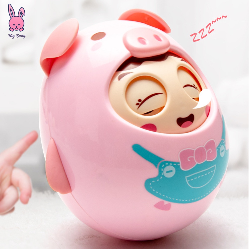 Lật Đật Chú Heo Đồ Chơi Chớp Mắt Có Chuông, Tinh Nghịch Nhẹ Nhàng Cho Bé Yêu, Dành Cho Bé Từ 1 đến 3 tuổi, Mybaby