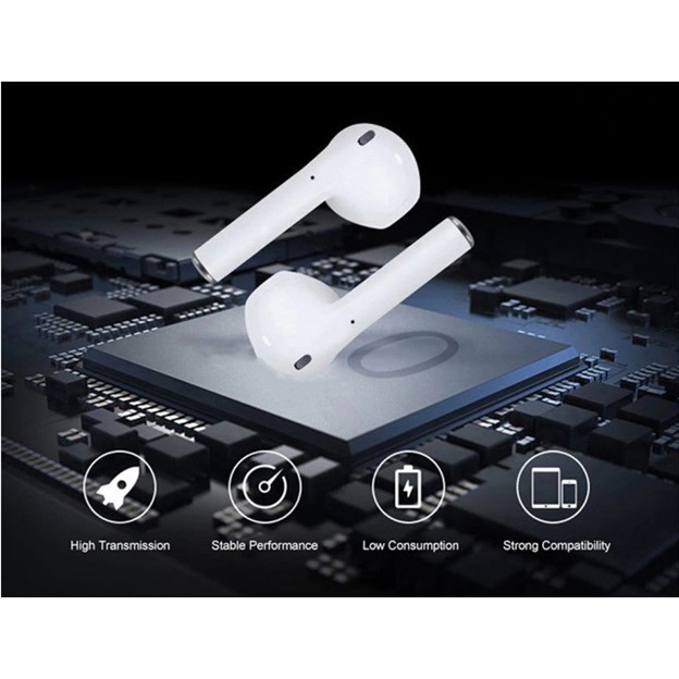 Tai nghe iphone Bluetooth i12 TWS, cảm ứng cực nhay, tương thích IOS và Android, bảo hành 12 tháng