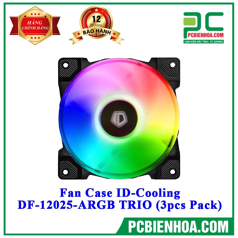 Bộ Fan ID-COOLING DF-12025-ARGB TRIO (3PCS PACK)