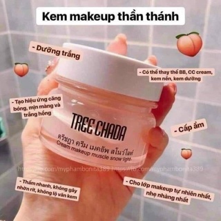 Chính hãng kem makeup nâng tone + dưỡng da + chống nắng tree chada