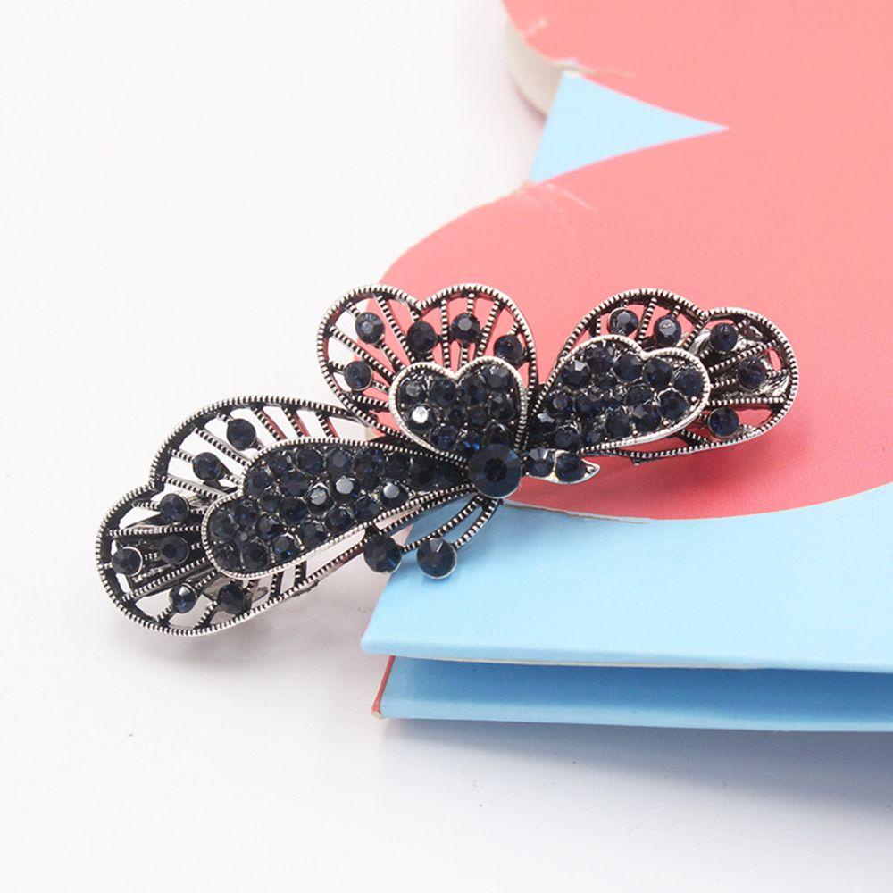 Kẹp Tóc Giả|Kẹp Tóc Màu Xanh Navy Lấp Lánh