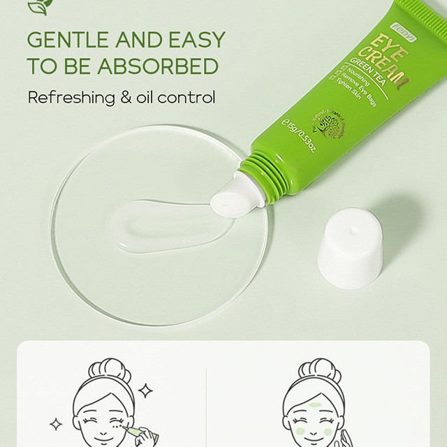 Kem Dưỡng Da Mắt Fenyi EYE CREAM Green Tea Chiết Xuất Trà Xanh Giảm Bọng Mắt 15g | WebRaoVat - webraovat.net.vn